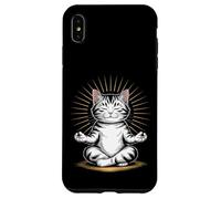 Zen Cat Meditando Mindfulness Yoga Custodia per iPhone XS Max