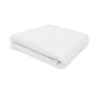 ZEN - Copertura per lettini da massaggio - lenzuolo in morbida spugna per lettini cosmetici, da terapia & trattamento - rivestimento per lettino lavabile a 60° - accessori per massaggi (bianco)
