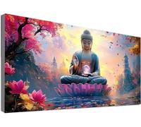 Zen Diamond Painting Kit Completo, Diamond Painting Bambini Paesaggio, 5D Diamantini Crystal Art Ricamo a Punto Croce, DIY Disegni con Perline da Attaccare, Decorazione per Casa Regali 40x70cm C2-363