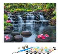 zen Dipingere con i Numeri Adulti Calcolo Paint by Numbers Kit Principianti con 3 Pennelli e Acrilica, Hobby Creativi Adulti per Halloween Decorazioni Casa, Regalo 100x150 cm (Senza Cornice) L8-213