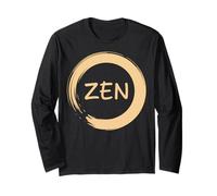 Zen Enso Circle Mindfulness Meditazione Simbolo Arte Maglia a Manica