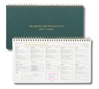 Zen & Flow - Agenda settimanale non datata, tappetino da scrivania per cruscotto, blocco note da scrivania, produttività, lista delle cose da fare giornaliere, tracker delle abitudini, blocco note da