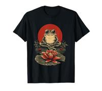 Zen Frog Divertente Meditazione Rana Vintage Yoga Amante Maglietta