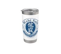 Zen giapponese Wabi Sabi Bicchiere termico in acciaio inox doppia parete