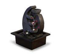 Zen Light Cascata V2 Fontana poliresina Colore Grigio/Nero 17 x 21 x 26 cm