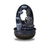 Zen Light, Harmonie - Fontana in poliresina, 26 x 16 x 40 cm, Colore: Nero