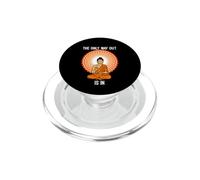 Zen L'unica via d'uscita è nella meditazione del Buddha PopSockets PopGrip per MagSafe