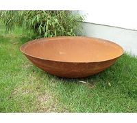 Zen Man Braciere in ruggine naturale, diametro 100 cm, grigio