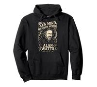 Zen Mind Western Words Alan Watts Citazione Saggezza Felpa con Cappuccio