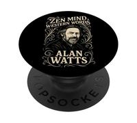 Zen Mind Western Words Alan Watts Citazione Saggezza PopSockets PopGrip Adesivo