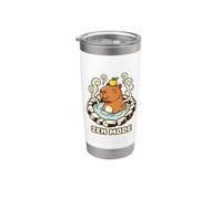 Zen Mode Capybara Vasca Relax Hot Spring Animal Lemon Spa Bicchiere termico in acciaio inox doppia parete