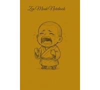 Zen Monk Notebook: Cute Crying Monk Aesthetic Journal: 120 Pages Lined Paper Wide Ruled Composition Book for Emotional Release & Daily Notes