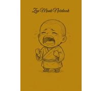 Zen Monk Notebook: Cute Crying Monk Aesthetic Journal: 120 Pages Lined Paper Wide Ruled Composition Book for Emotional Release & Daily Notes