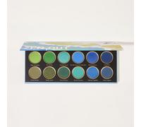 Zen Out, Shangri-La Palette 12-Clolor Shimmer Metallic Matte Eyeshadow Palette Blu Verde Colori Altamente Pigmentati Lunga Tenuta Nessuna Sbavatura Ombretto Sfumabile E Liscio Trucco Occhi Cosmetici N