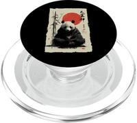 Zen Panda Bear Japanese Sumi-e pittura a inchiostro meditazione PopSockets PopGrip per MagSafe