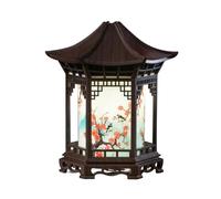 Zen Pavilion Lantern - Pagoda Shape Decorative Light for Home Decor | Adjustable Duals Color Illumination Chinese Style Night Lamp for Bedroom Living Room Office Indoor Outdoor Ambience