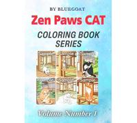 Zen Paws CAT Coloring Book Series Book 1: An Adult Coloring Book of Cozy Cats in Traditional Japanese Rooms, from Relaxing Engawa Verandas to Peaceful Tatami Studios.