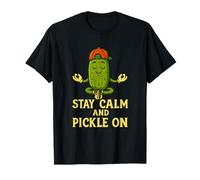 Zen Pickle Yoga Funny Pickles Lover Pickle Meditating Maglietta