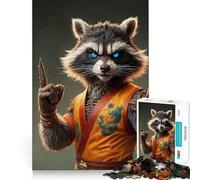 Zen Raccoon Puzzle da 1000 pezzi per ragazzi Stimola le capacità cognitive Divertimento con incastro perfetto Nessun pezzo si stacca Un modo coinvolgente per passare il tempo libero (50x75cm)