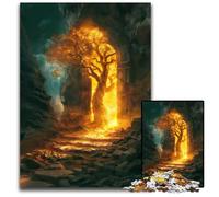 Zen Ruins The Last Tree Puzzle da 1000 pezzi Puzzle Relax & Challenge Colorato Arredamento per la casa Arte amici 1000 pezzi (75x50 cm)