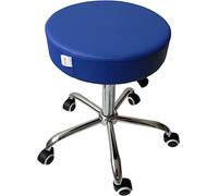 ZEN - Sgabello girevole con rotelle morbide - sgabello ergonomico per una seduta sana e rilassata - regolabile in altezza - per lettini massaggio, ufficio, studio e salone di bellezza (blu reale)