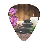 Zen Stone Plettri per chitarra Set da 12 pezzi per chitarra acustica, chitarra elettrica, contrabbasso, ukulele