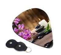 Zen Stone Plettro per chitarra Set da 6 pezzi per chitarra acustica, chitarra elettrica, basso, ukulele - sottile, medio e spesso