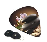 Zen Stone - Set di 6 plettri per chitarra (0,46 mm/0,71 mm/0,96 mm), adatti per chitarra e ukulele