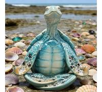 Zen Style Sea Turtle Ornamento per tablet indoor, Outdoor Steps Or Garden Nooks progettato per supportare quiet moments and Natural Connection