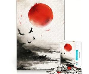 Zen Sunrise Puzzle da 1000 pezzi per ragazzi Gioco di apprendimento cognitivo Gioco a incastro perfetto e compatto Divertimento per tutta la famiglia (38x26cm)