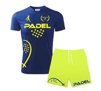 Zena Padel | Completo Unisex Padel, Pantaloncini e Maglia, Tessuto Traspirante Dry Fit, Massimo Comfort e libertà di Movimento | Padel1 Performance (Royal, XXL)