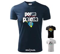 Zena Padel: Porca Paletta | T-Shirt 100% Cotone Divertente Personalizzabile | Idea Regalo | Made in Italy (IT, Testo, M, Regular, Regular, Navy)