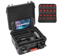 ZENACCE Custodia rigida per il trasporto compatibile con Nintendo Switch 2, borsa da viaggio per Switch 2 Console, 20 giochi, Dock, controller Pro di 2 generazione, impugnatura Joy-con, alimentatore