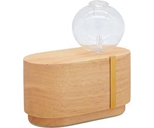 Zen'Aroma Diffusore di Olio Essenziale Nebulizzazione a Freddo Cimia, Conserva le Virtù delle HE per Aromaterapia, Pulsante Touch, in Legno FSC e Vetro, Illuminazione a LED e custodia per il trasporto