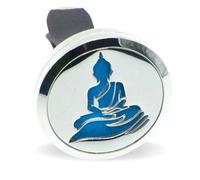 Zen'Arôme - Diffusore per Auto a Forma di Buddha, in Acciaio Inox, Misura Unica