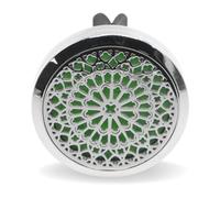 Zen'Arôme - Diffusore per Auto a Forma di rosone, in Acciaio Inox, Misura Unica