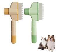 ZenBrush for Cats, Zenbrush Cat Knot Removal Comb, Avatore Zenbrush, Recognizeknow Cats Comb, Avatore CatGrooming Combs, Self-Cleaning Combs for Dog Cat, rimuove il pelo e allevia il dolore (mix 2pcs)