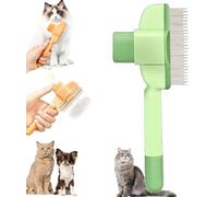 ZenBrush for Cats, Zenbrush Cat Knot Removal Comb, Avatore Zenbrush, Recognizeknow Cats Comb, Avatore CatGrooming Combs, Self-Cleaning Combs for Dog Cat, rimuove il pelo e allevia il dolore (Green)