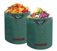 Zencantorous 2 Pezzi 500L Sacchi per Rifiuti da Giardino, Sacchi da Giardinaggio, Borsa da Giardino, Sacchi Giardinaggio, Sacchi da Giardino con Maniglie, per Foglie, Rifiuti e Detriti, Verde