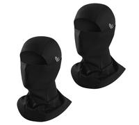 Zencantorous 2 Pezzi Passamontagna, Balaclava, Passamontagna Moto, Maschera da Sci, Sottocasco Moto con Protettore UV, con Fori per Occhiali, per Motociclismo, Sport Outdoor, Sci, Unisex, Nero