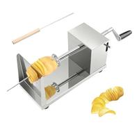 Zencantorous Affetta Patate a Spirale, Affettatrice Spirale di Patate, Tagliapatate a Spirale, Affettatrice a Spirale, con Manovella e Piedini in Gomma Antiscivolo per Frutta, per Patate, Carote