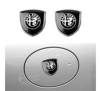ZENCIX Adesivi Scudo in Metallo 3D per Auto, per Alfa Romeo 147 GT Brera 155 156 159 166 Giulia Mito Giulietta, Decalcomanie Badge per Bagagliaio, Accessori Styling Decorazione Dell'emblema