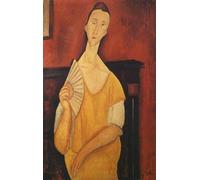ZENCIX Amedeo Modigliani Poster e Stampe《Bella Signora》 Quadro su Tela Amedeo Modigliani Dipinto su Tela Immagini del Corridoio per la Decorazione Domestica 40x60 cmx1 Senza Cornice