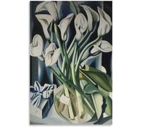 ZENCIX Famosi Poster di Tamara de Lempicka《Fiore di Moda》 Stampe e Quadri di Tamara de Lempicka Dipinto su Tela per Immagini di Decorazioni per la casa 50x70 cmx1 Senza Cornice