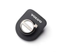 ZENCIX Pelle, Porta Occhiali Sole per Auto, per Volvo XC60 S40 S60 S90 XC40 XC70 XC90 V40 V60 V90 S80 S80L, Clip Occhiali Sole per Auto, Clip Biglietti, Accessori Decorazione Interni,Bla-CK