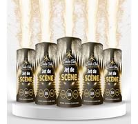 zenda club 5 getti di scena - Sparkle 3 metri / 60 secondi - Colore argento - Categoria F1 - Luci d'artificio per interni per matrimoni ed eventi - senza trigger