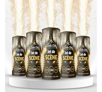 Zenda club® Getti di scena 5 Metri 60 secondi Argento-Senza trigger-Altezza effetto 5 metri-Articolo venduto in multipli di 5