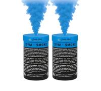 ZENDA CLUB® Set di 2fumigeni in vaso, 60 secondi, colore blu, accensione a stoppino, fumo spesso e non tossico, categoria F1, uso a terra, confezione 24/48H (blu)