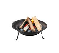 Zendea Braciere da Giardino 52 cm - Braciere da Esterno in Metallo Resistente al Calore per Riscaldamento e BBQ, Fornacella a Carbone Compatta per Griglia Barbecue e Atmosfera Outdoor