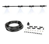 Zendea - Kit Irrigazione a Goccia Zendea 15m - Impianto Irrigazione Fai da Te per Orto, Giardino, Balcone - Sistema con Nebulizzazione, Connettori, Tubi Irrigazione Facili da Installare